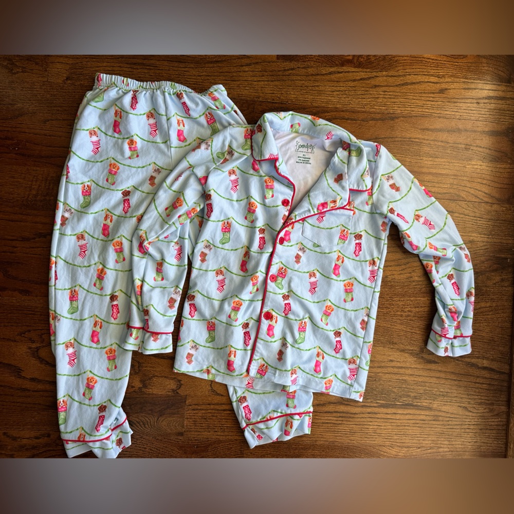 Serendipity by shrimp and grits Christmas pajamas xL